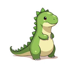 Fototapeta premium Cute Ceratosaurus Clipart 05