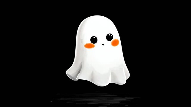 Creating a Cute Ghost Character Floating in Darkness