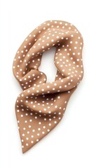 Polka dot fashion accessory isolated on white background.