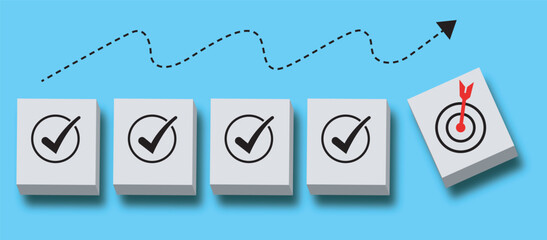 Achieving success through sequential task completion and hitting your ultimate target