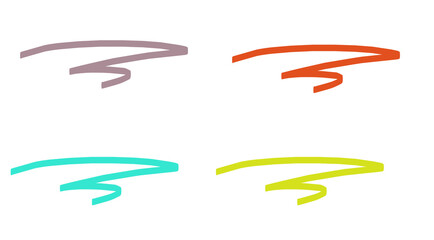 Abstract colorful brush strokes representing creative ideas and artistic expression with vibrant...