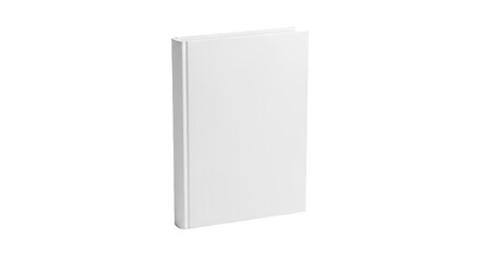 Fototapeta premium Clean white book isolated display mockup for product presentation isolated on transparent background