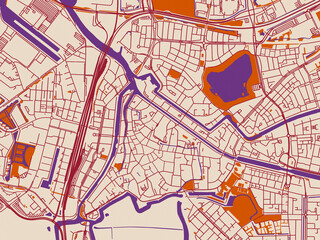 City Layout Poster  Den