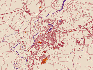 Obraz premium City map poster — Cabanatuan City, Philippines