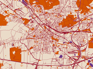 City Map Gliwice Poland 