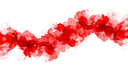 A vibrant red and pink floral arrangement on a transparent background