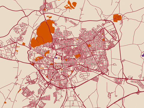 Urban grid map &mdash; Setif, Algeria