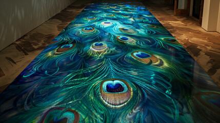 Peacock feather background