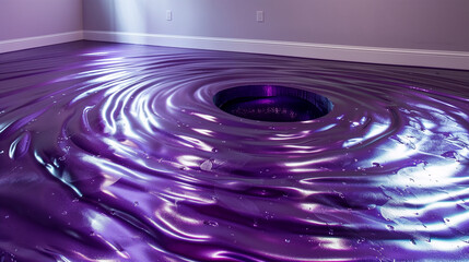 Purple water ripples