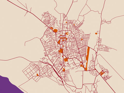Nakhchivan &ndash; street map, Azerbaijan