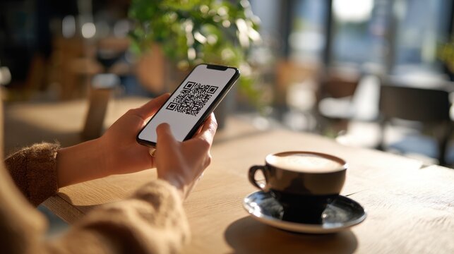 Qr code payment and coffee shop experience - Powered by Adobe
