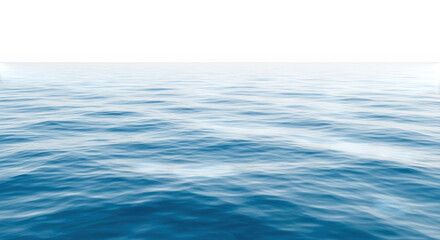 Calm ocean surface showing gentle ripples isolated on transparent background serene open water reflecting daylight peaceful sea with no land in sight isolated on transparent background