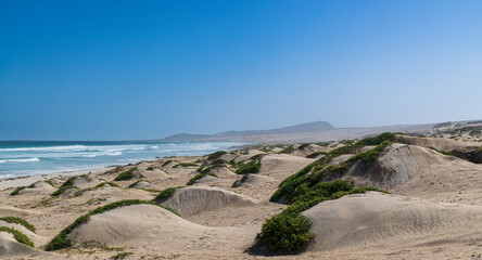 Praia de Atalanta Sand Texture with Natural Wind Ripples, Boa Vista Cape Verde