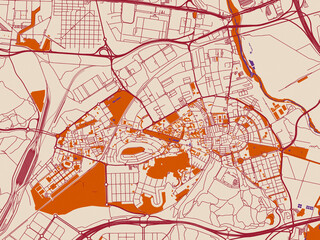 City map poster &mdash; Coslada, Spain