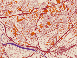 Urban Map Hospitalet Llobregat Spain