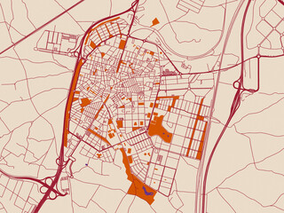 Parla &ndash; city map, Spain