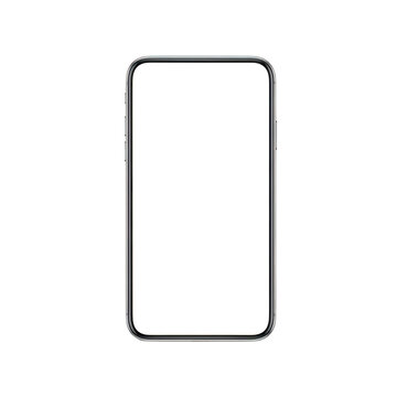 Modern smartphone frame isolated on transparent background