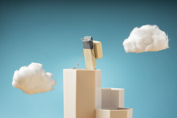 eraser climbing block still life