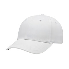 Fototapeta premium White baseball cap isolated on transparent background