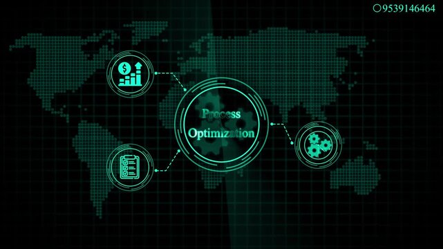 Global Process Optimization with Icons and World Map