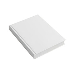 Fototapeta premium Blank white book isolated on transparent background