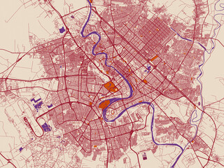 Baghdad &ndash; city map, Iraq
