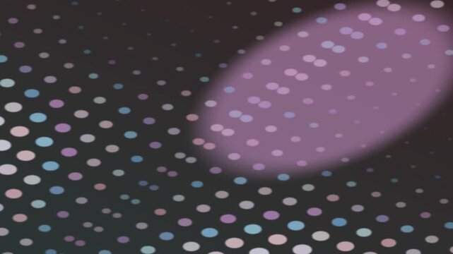 Creating a Moving Visual Scene with Colorful Dots in a Dynamic Background