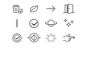 Delete mode glow indicator finished minimalist cue sparkle icon swipe action icons