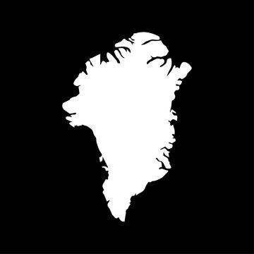 Greenland Map Icon in Vector art