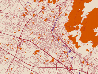 City Map Prato Italy 