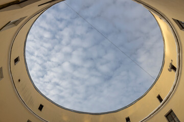 Fototapeta premium View from the courtyard of the Dom Koltso, or 