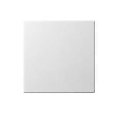 Blank white square isolated on transparent background