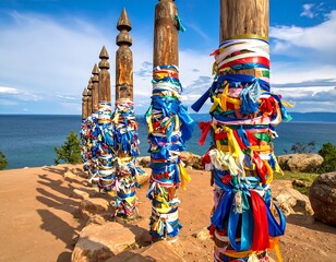 Lake Baikals Sacred Pillars - A Spiritual Landscape in Russia.