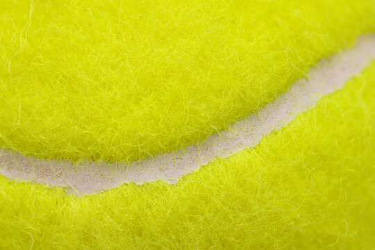 Close-up tennis ball , macro shot