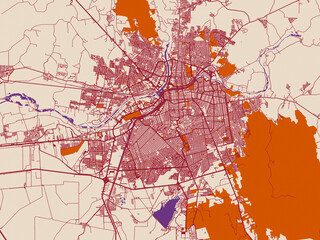 Fototapeta premium City map background — Culiacan, Mexico