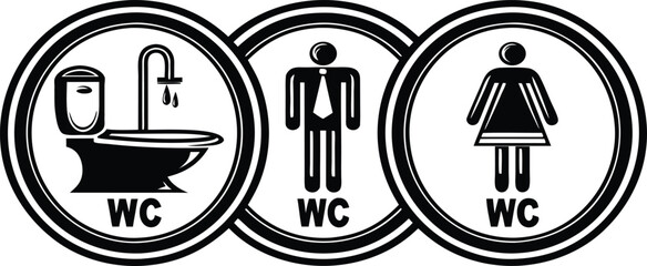 Collection of various showerhead icons in black and white