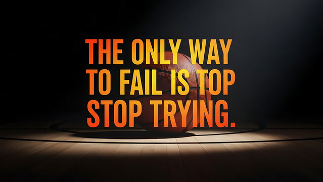 A motivational quote about perseverance and determination in a dark room - Powered by Adobe