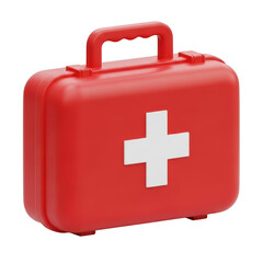 Obraz premium First aid kit isolated on transparent background