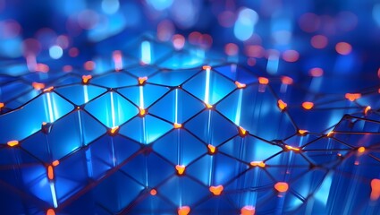 Technology background abstract science big data analysing neural network artificial intelligence futuristic electronic circuit board 3d rendering.