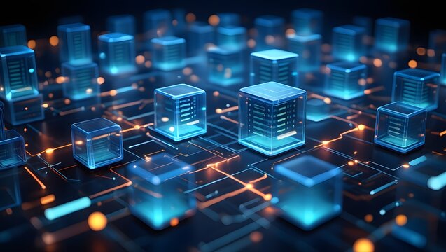 Technology background abstract science big data analysing neural network artificial intelligence futuristic electronic circuit board 3d rendering.