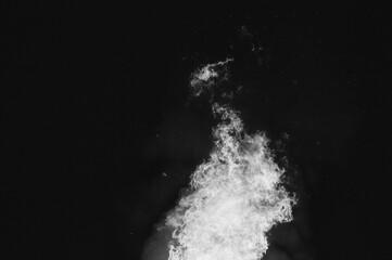 fire flame vertical big at night