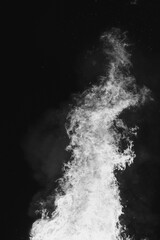 fire flame vertical big at night