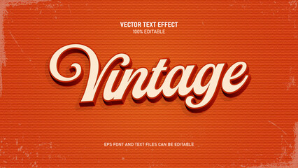 Vintage editable text effect © ricks