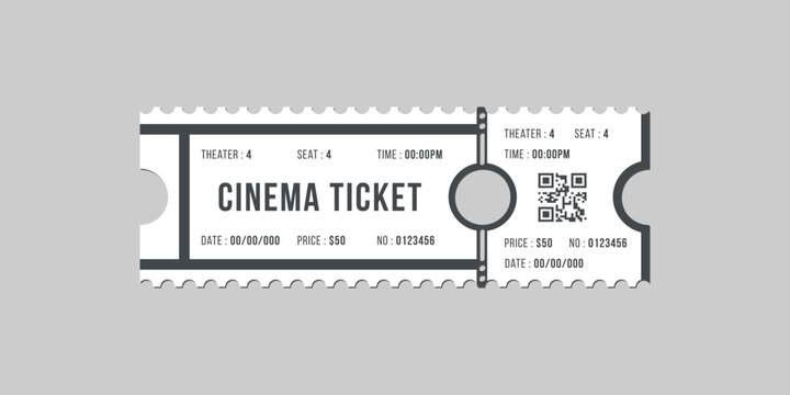 cinema ticket design.
