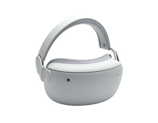 White Virtual Reality Headset with Strap.