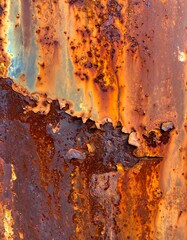 Detailed Rust Texture - A Study in Decay and Color.