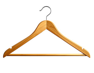 Wooden Coat Hanger with Metal Hook.