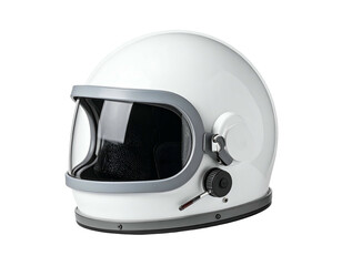 White Space Helmet with Visor and Controls.