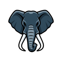 Powerful Elephant Head Mascot