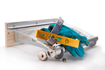 Canopies made of high-strength plastic protect from rain and snow